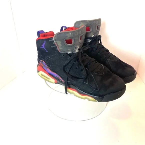 Jordan MVP Raptors Black University Red Purple Kids Sneakers 6.5Y DZ5577-006 - Picture 2 of 7